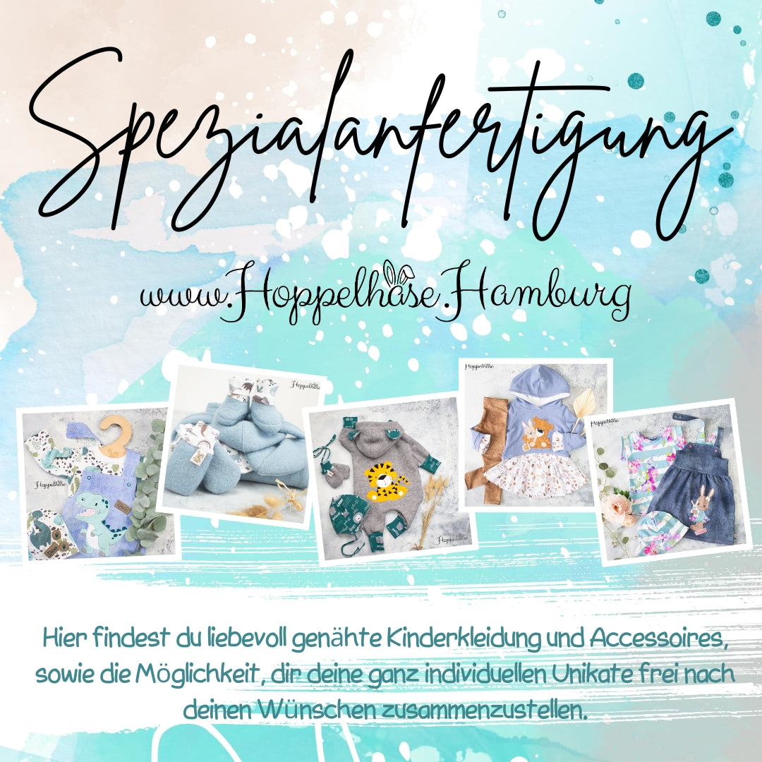 Unikat für Annett Sweatjacke mit Stickbild Gr. 110