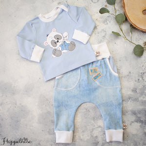 Set #Panda mit Stern blau #68
