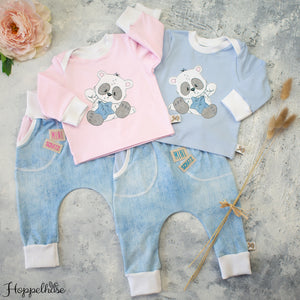 Set #Panda mit Stern blau #68