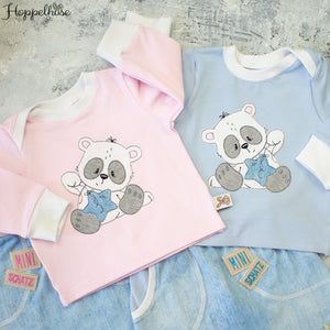 Set #Panda mit Stern blau #68