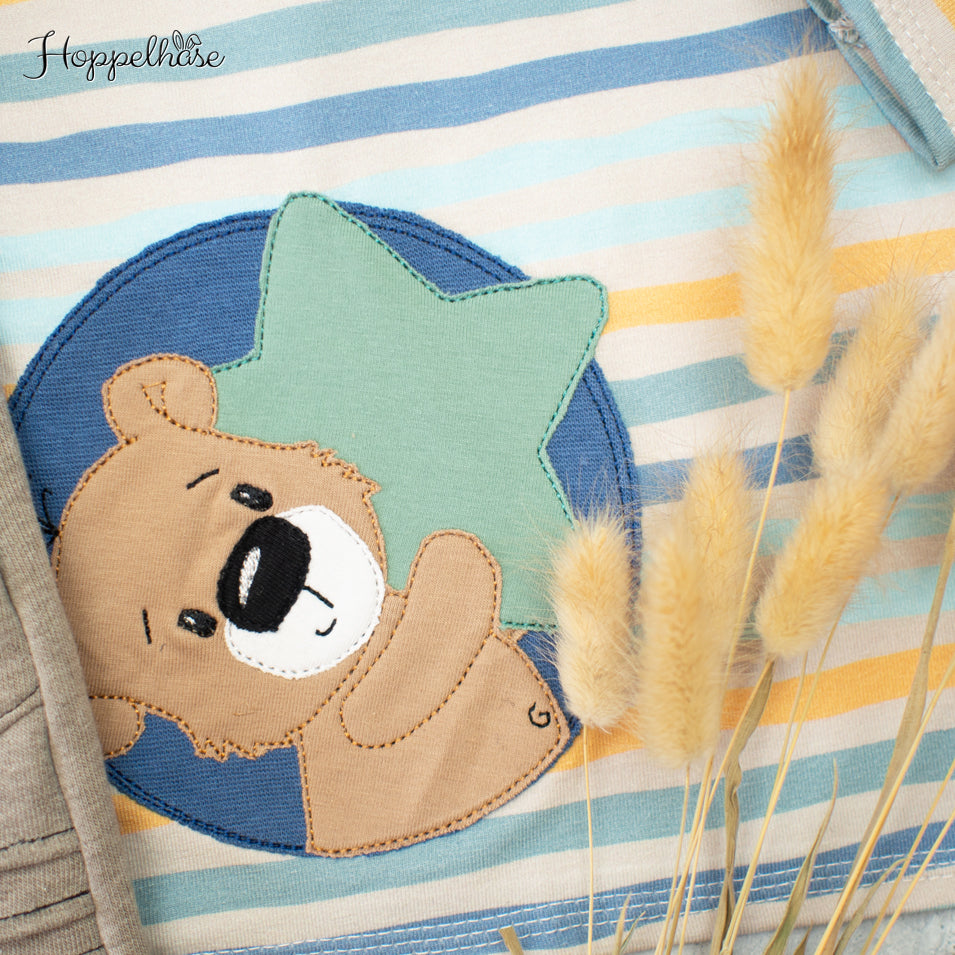 #71 Bär mit Sternchen Button von Stuffdeluxe