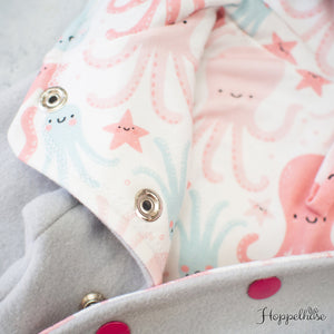 Baumwoll-Fleece Anzug mit Stickbild